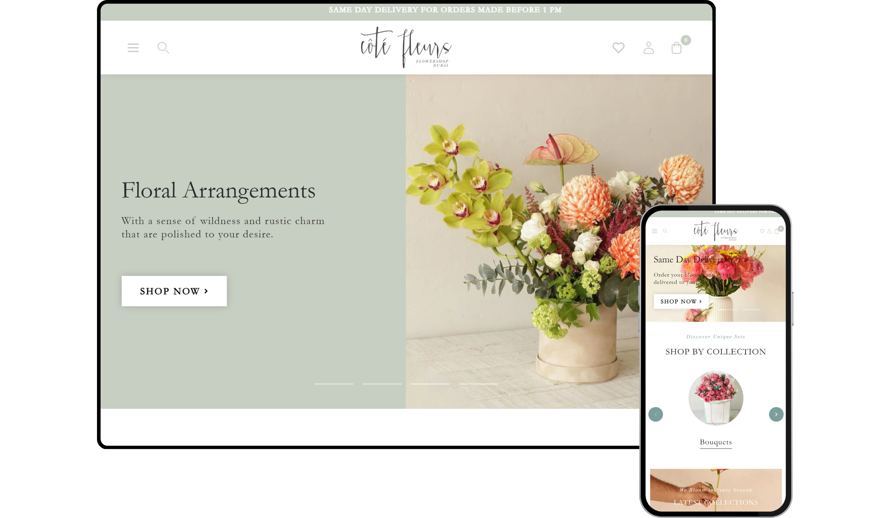 Cote Fleurs portfolio project