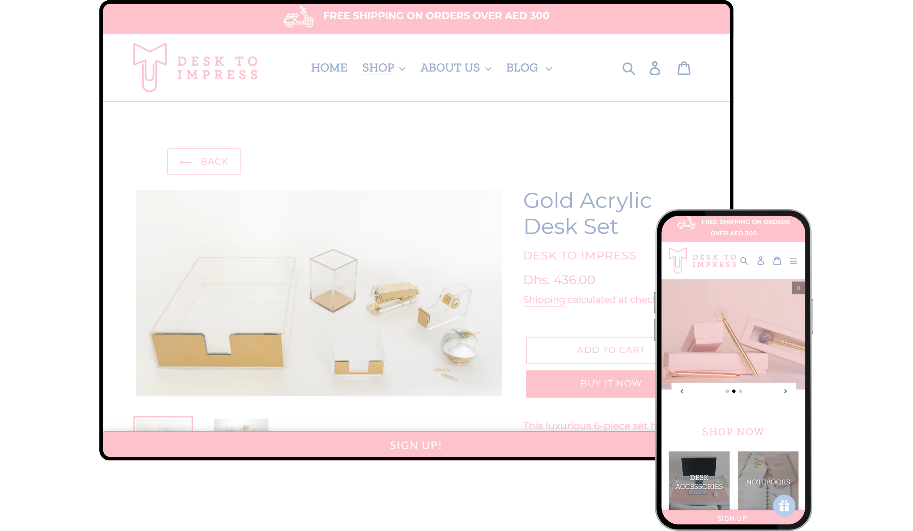 Desk to Impress portfolio project