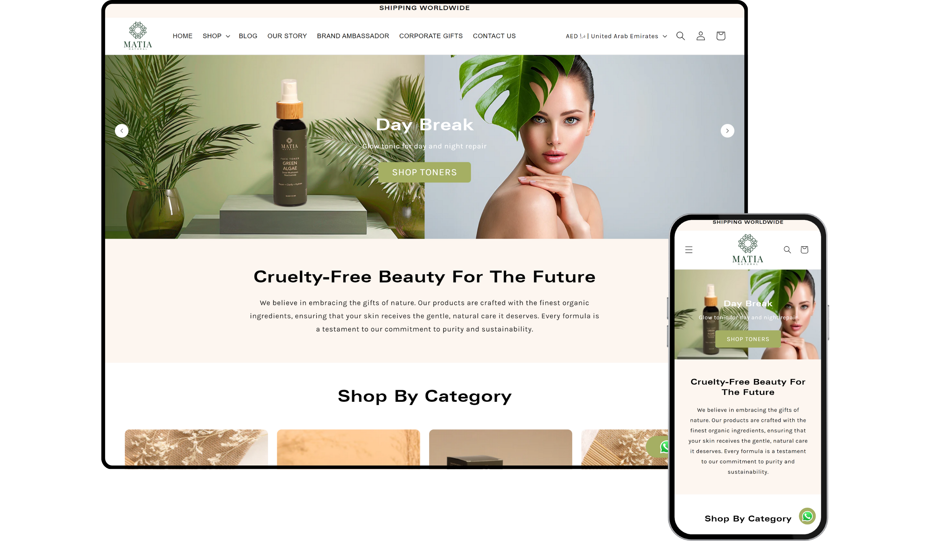 Matia Natural portfolio project